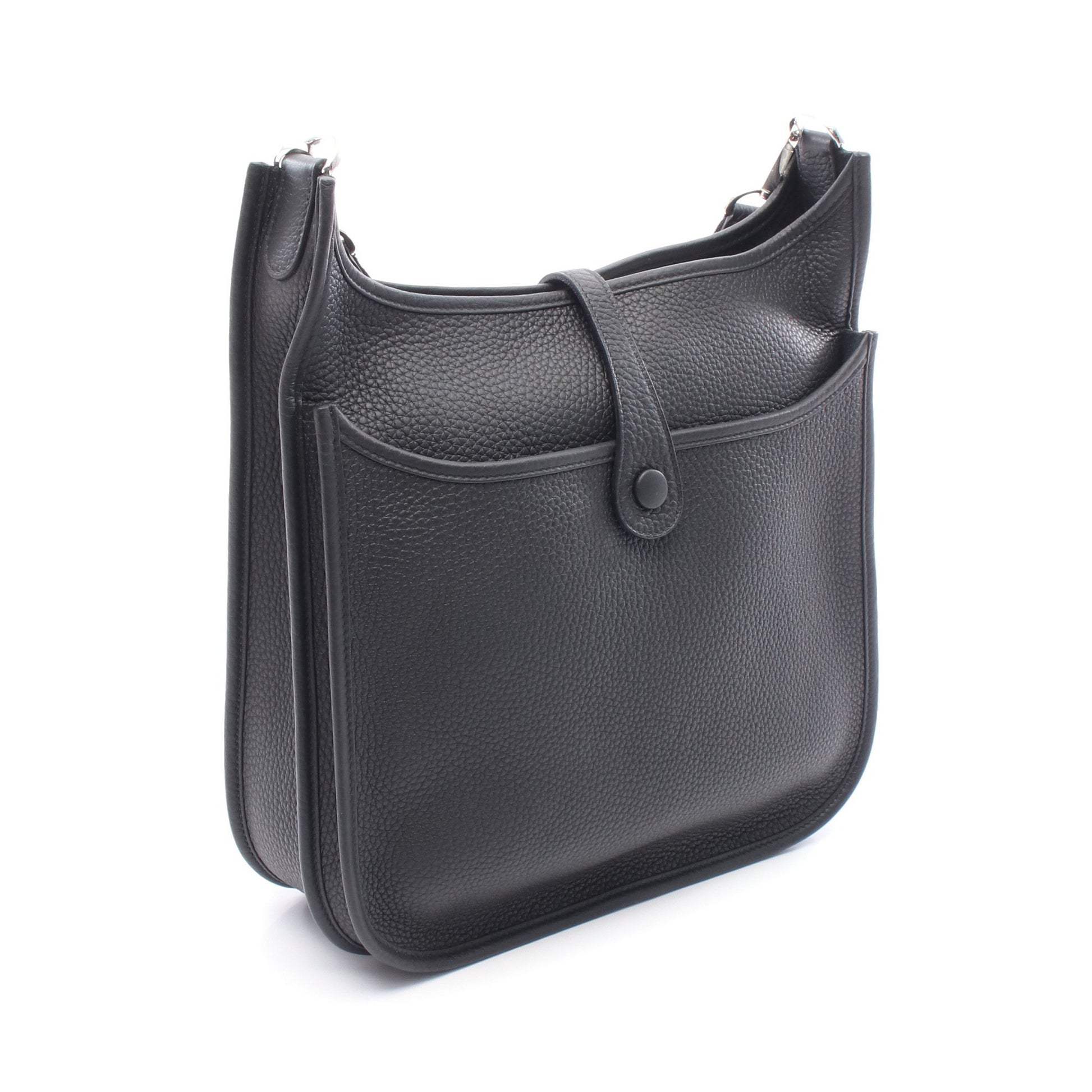 エヴリン 3 トロワ PM ショルダーバッグ トリヨンクレマンス ブラック シルバー金具 K刻印 エルメス バッグ HERMES