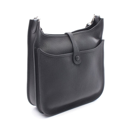 エヴリン 3 トロワ PM ショルダーバッグ トリヨンクレマンス ブラック シルバー金具 K刻印 エルメス バッグ HERMES