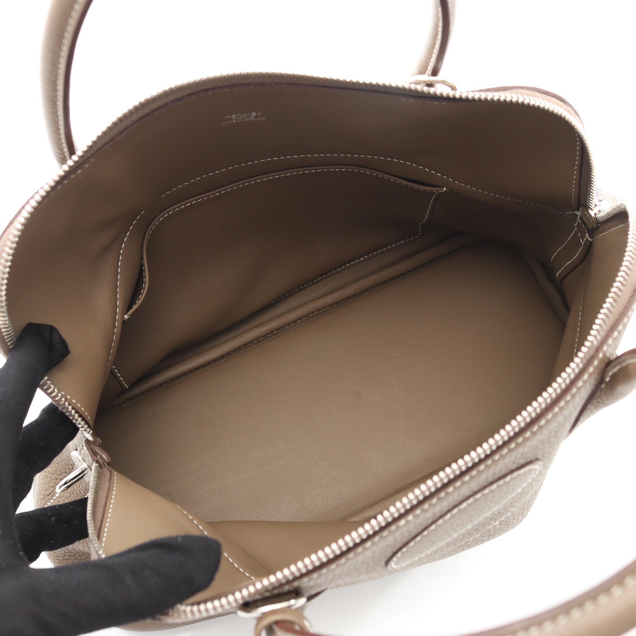 エルメス ボリード31 トリヨン エトゥープ シルバー金具 Ｄ刻印　芦屋ハーティ エルメス ボリード31 トリヨン エトゥープ シルバー金具 D刻印 芦屋