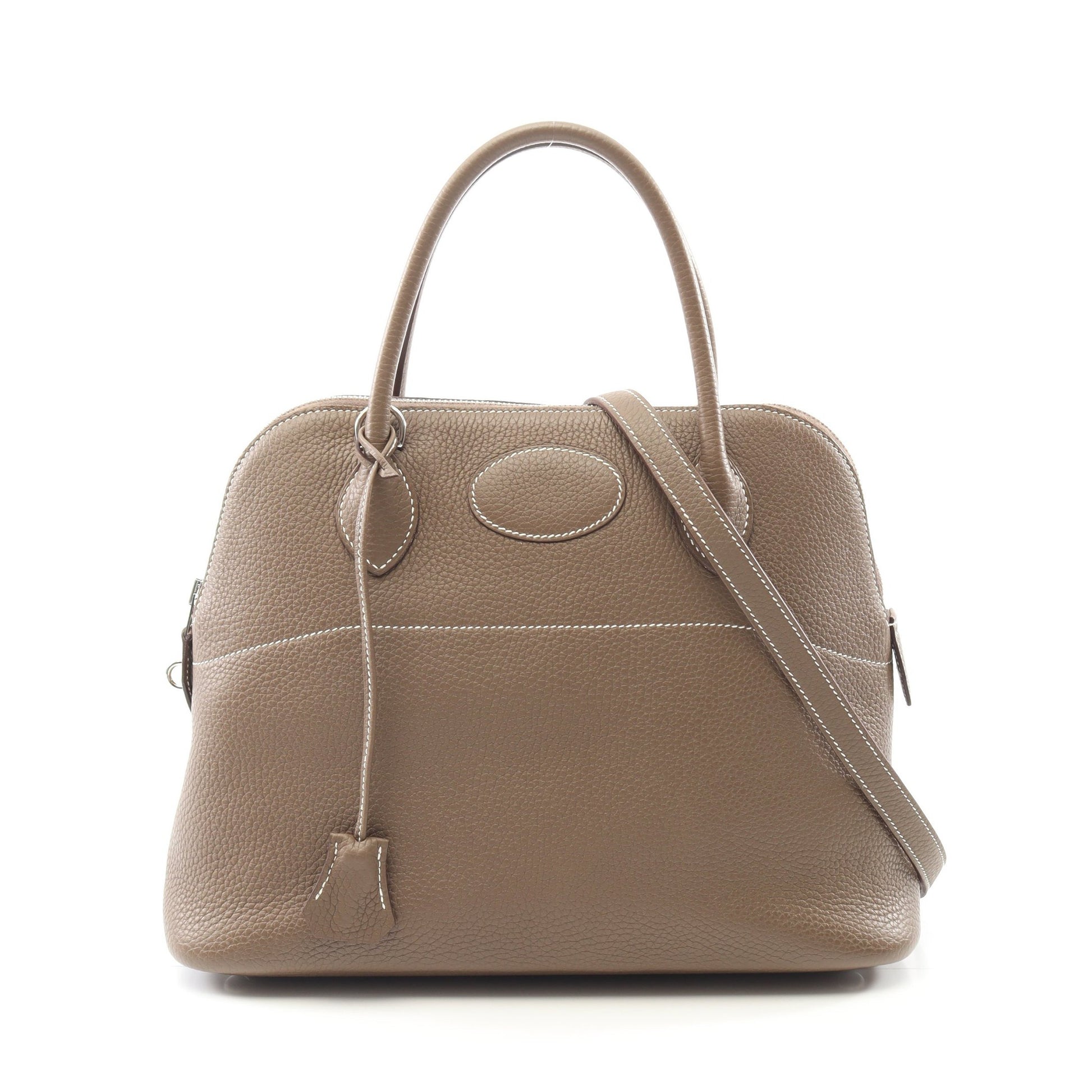 ボリード31 エトゥープ ハンドバッグ トリヨンクレマンス グレーブラウン シルバー金具 2WAY D刻印 エルメス バッグ HERMES