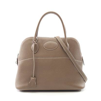 ボリード31 エトゥープ ハンドバッグ トリヨンクレマンス グレーブラウン シルバー金具 2WAY D刻印 エルメス バッグ HERMES