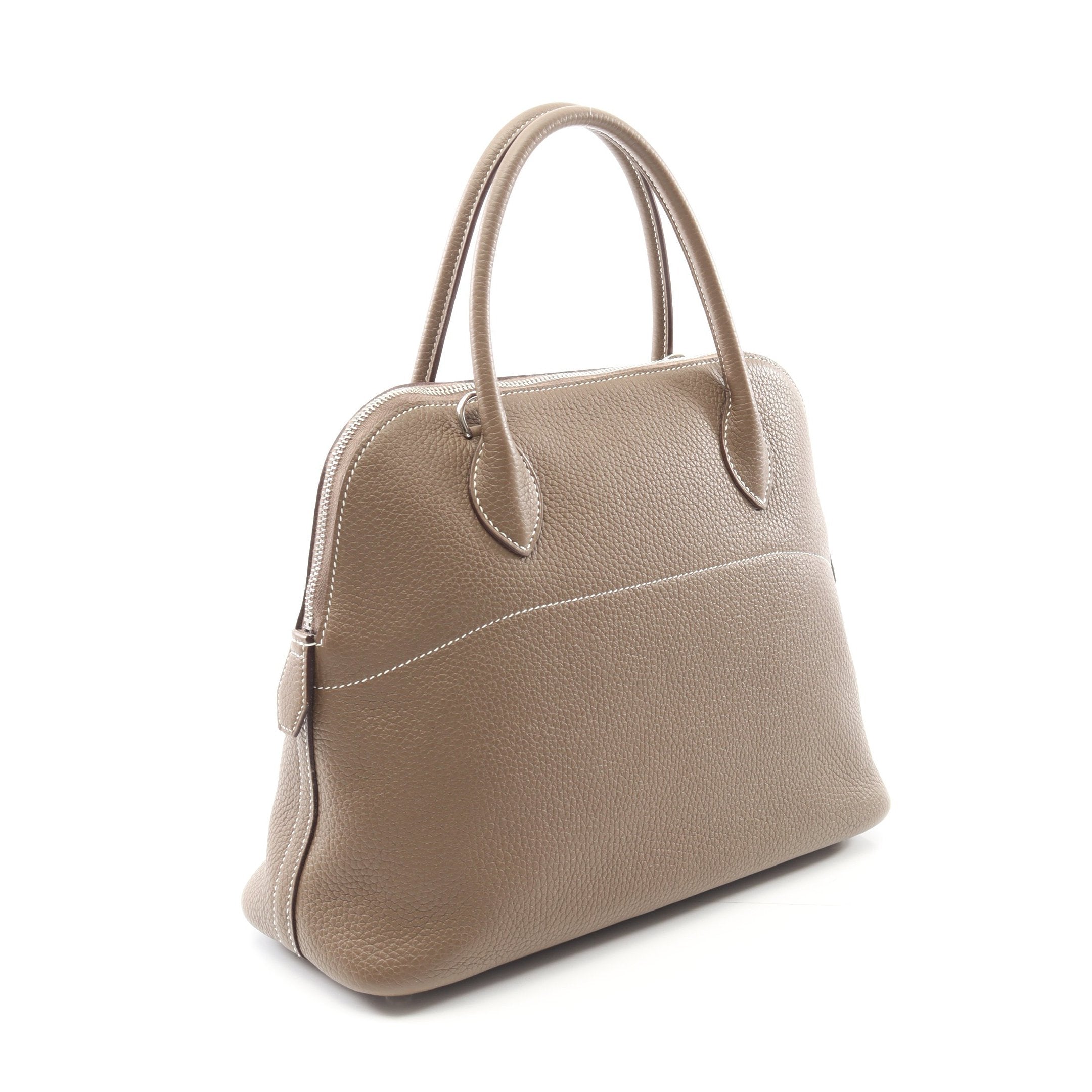 エルメス ボリード31 トリヨン エトゥープ シルバー金具 D刻印芦屋