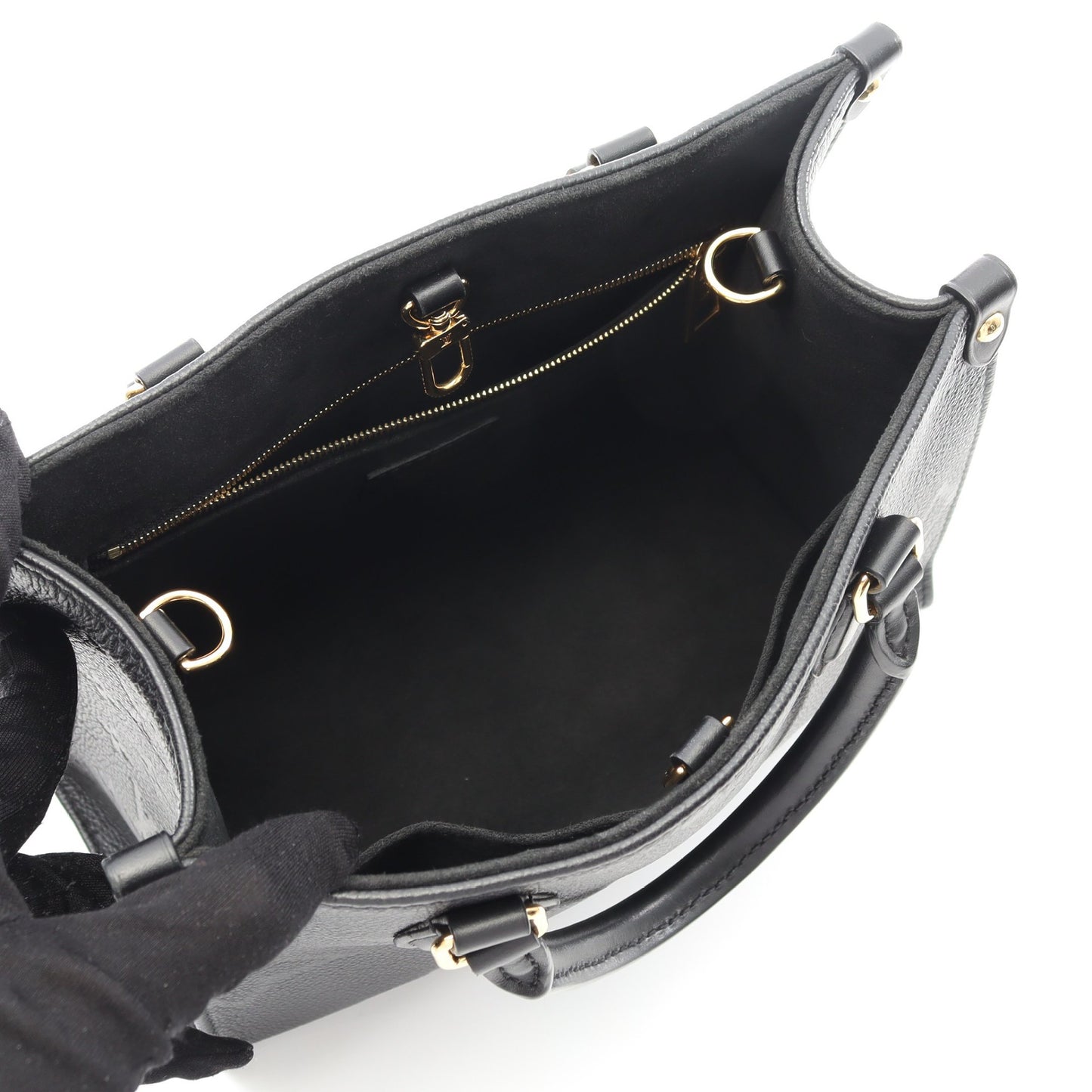 オンザゴーPM モノグラムアンプラント ノワール ハンドバッグ レザー ブラック 2WAY ルイヴィトン バッグ LOUIS VUITTON