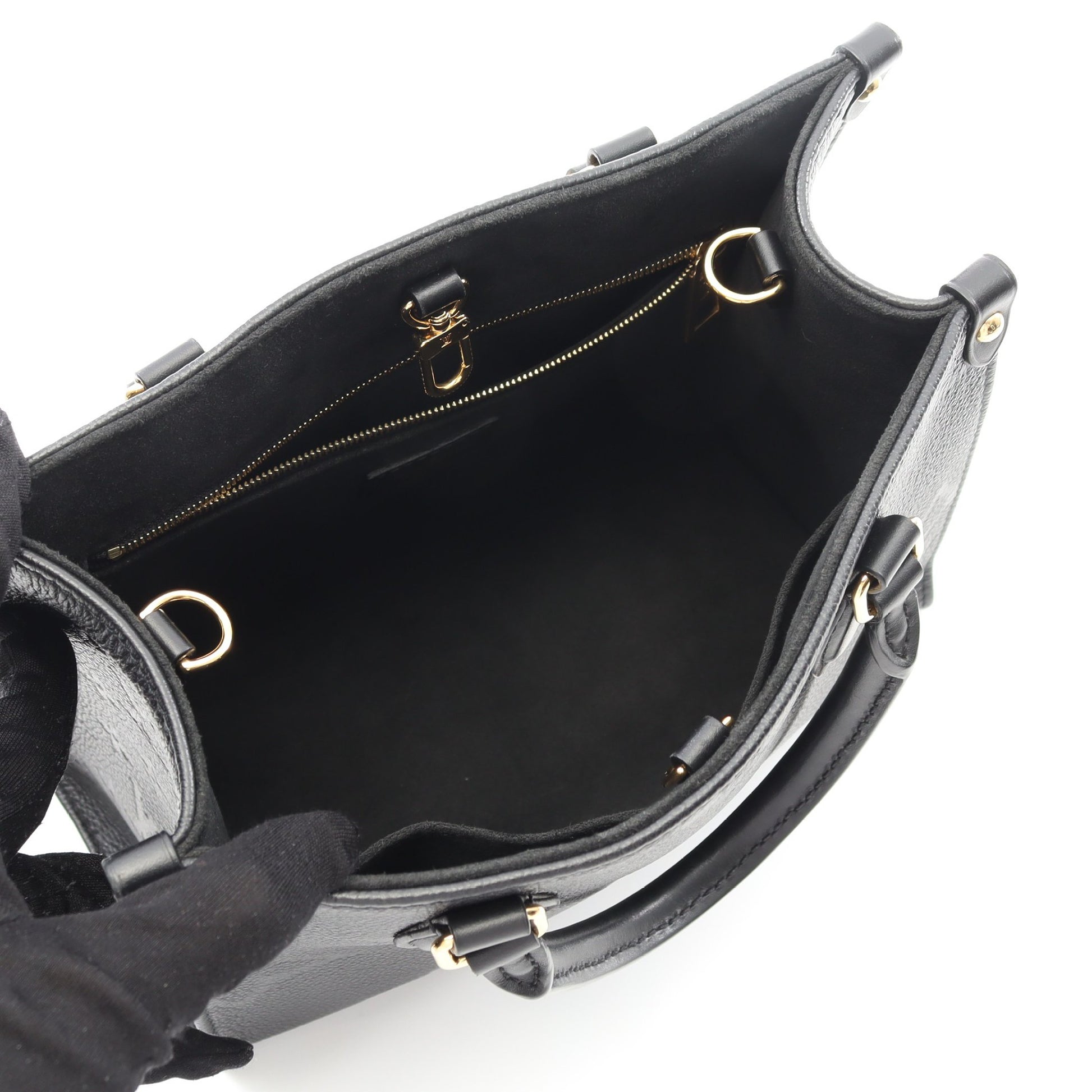オンザゴーPM モノグラムアンプラント ノワール ハンドバッグ レザー ブラック 2WAY ルイヴィトン バッグ LOUIS VUITTON