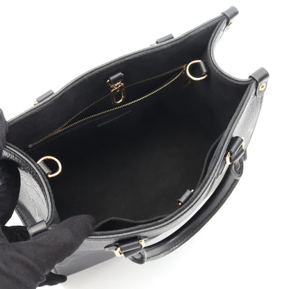 オンザゴーPM モノグラムアンプラント ノワール ハンドバッグ レザー ブラック 2WAY ルイヴィトン バッグ LOUIS VUITTON