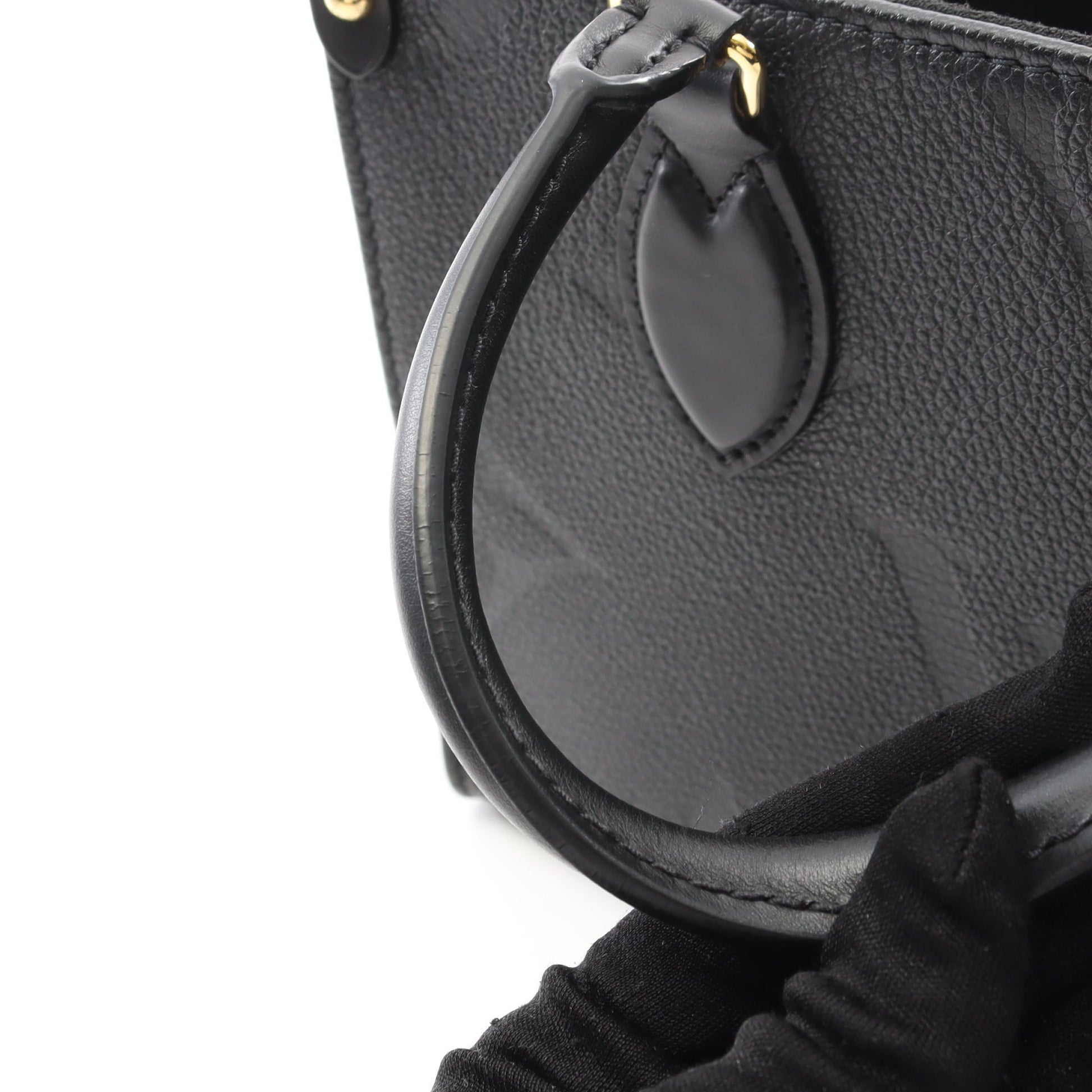オンザゴーPM モノグラムアンプラント ノワール ハンドバッグ レザー ブラック 2WAY ルイヴィトン バッグ LOUIS VUITTON