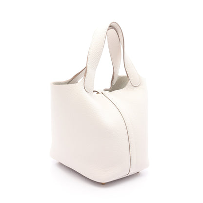 ピコタンロックPM グリペール ハンドバッグ トリヨンクレマンス オフホワイト ゴールド金具 W刻印 エルメス バッグ HERMES