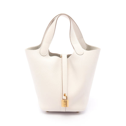 ピコタンロックPM グリペール ハンドバッグ トリヨンクレマンス オフホワイト ゴールド金具 W刻印 エルメス バッグ HERMES