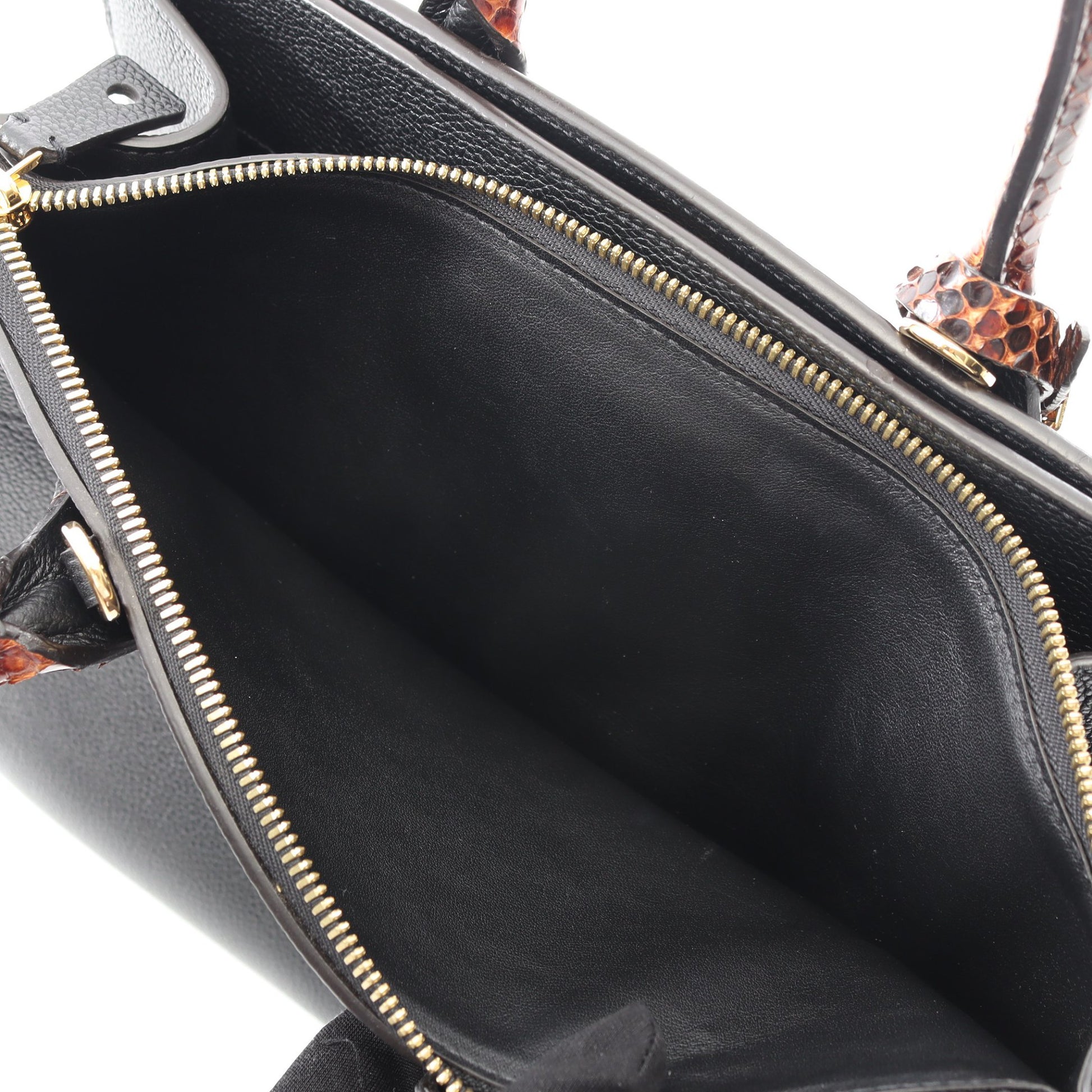 シティスティーマーMM ノワール ハンドバッグ レザー パイソン ブラック ブラウン 2WAY ルイヴィトン バッグ LOUIS VUITTON