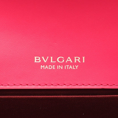 セルペンティ フォーエバー ショルダーバッグ レザー ピンクレッド ブルガリ バッグ BVLGARI