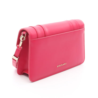 セルペンティ フォーエバー ショルダーバッグ レザー ピンクレッド ブルガリ バッグ BVLGARI