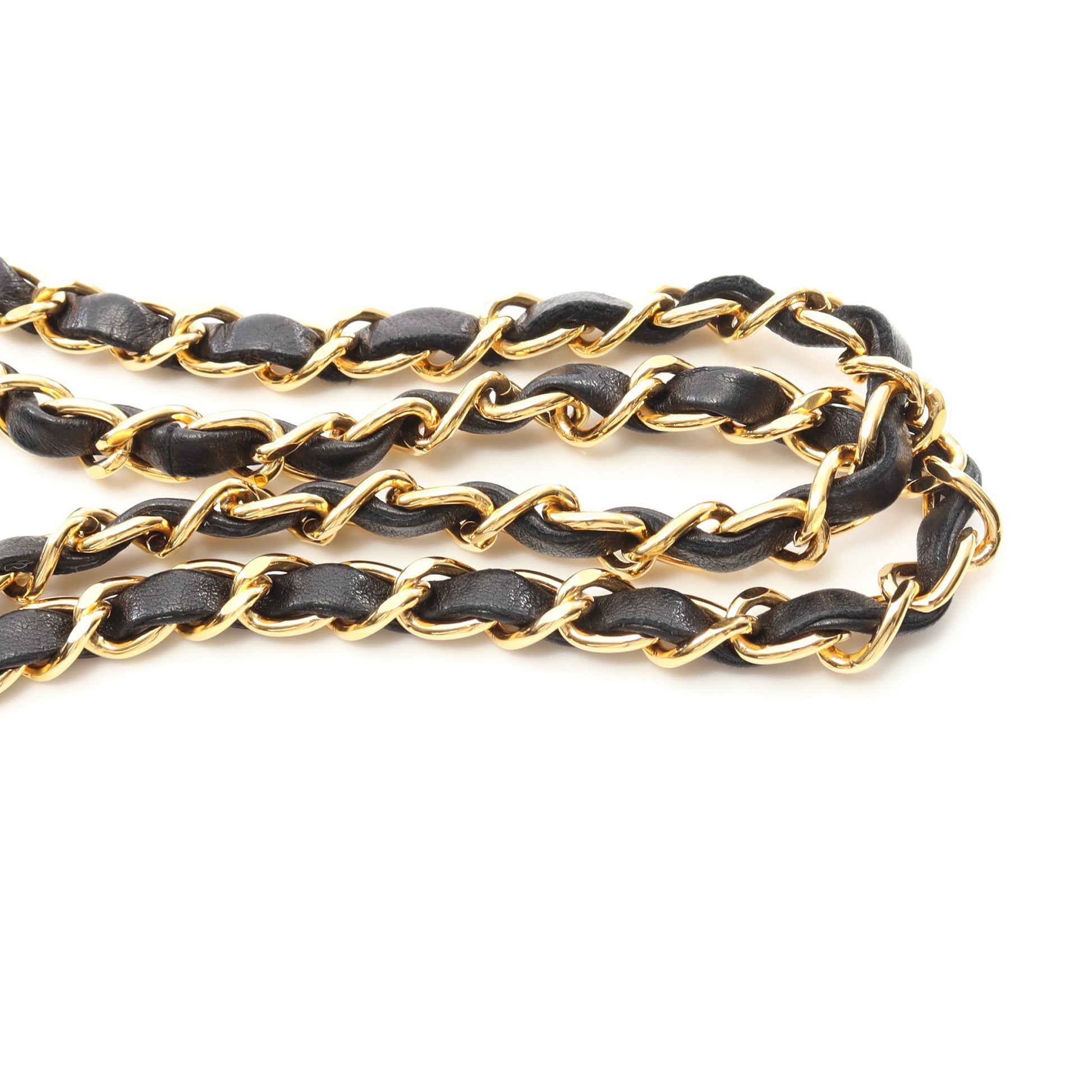 マトラッセ Wフラップ Wチェーンショルダーバッグ ラムスキン ブラック ゴールド金具 シャネル バッグ CHANEL