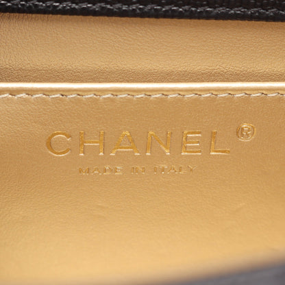 マトラッセ トップハンドル チェーンショルダーバッグ キャビアスキン ブラック ゴールド金具 2WAY シャネル バッグ CHANEL
