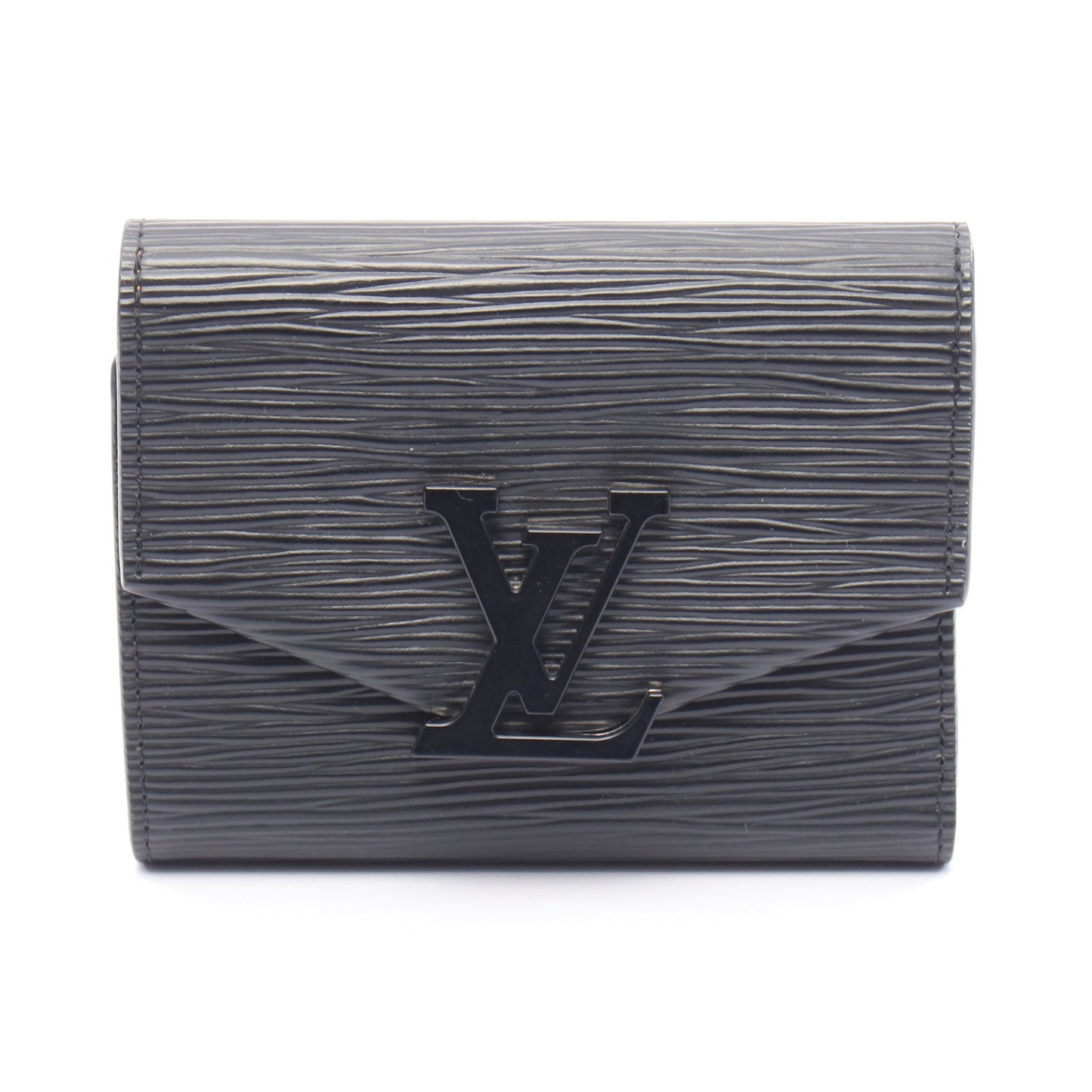 ポルトフォイユ ヴィクトリーヌ エピ ノワール 三つ折り財布 レザー ブラック ルイヴィトン 財布・小物 LOUIS VUITTON