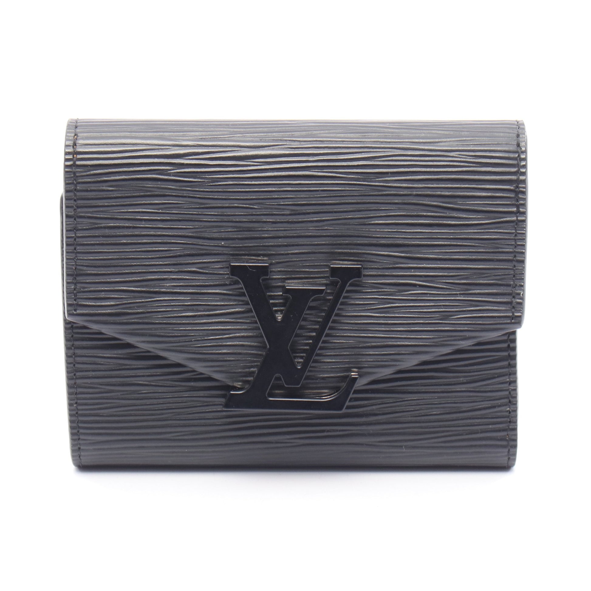 ポルトフォイユ ヴィクトリーヌ エピ ノワール 三つ折り財布 レザー ブラック ルイヴィトン 財布・小物 LOUIS VUITTON