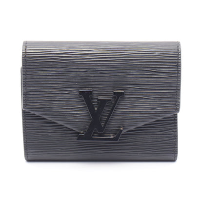 ポルトフォイユ ヴィクトリーヌ エピ ノワール 三つ折り財布 レザー ブラック ルイヴィトン 財布・小物 LOUIS VUITTON