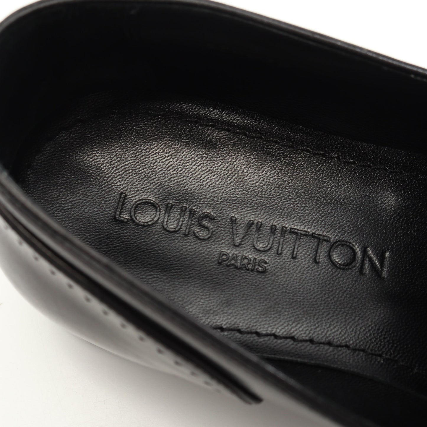 LVロゴ ローファー レザー ブラック ルイヴィトン シューズ LOUIS VUITTON