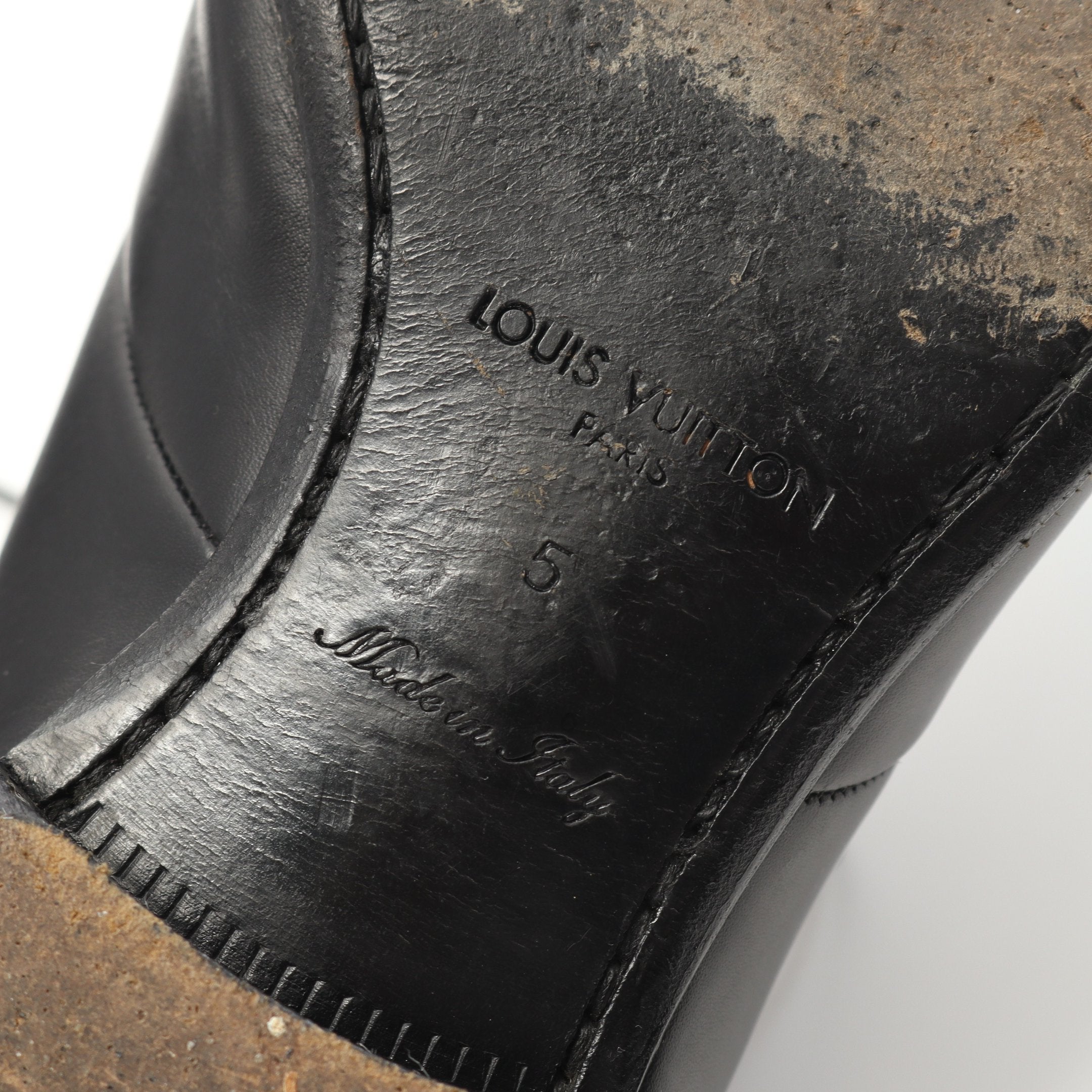 ルイヴィトン　ブラック オックスフォードシューズ ルイ・ヴィトン(LOUIS VUITTON)ルイ・ヴィトン LVロゴ