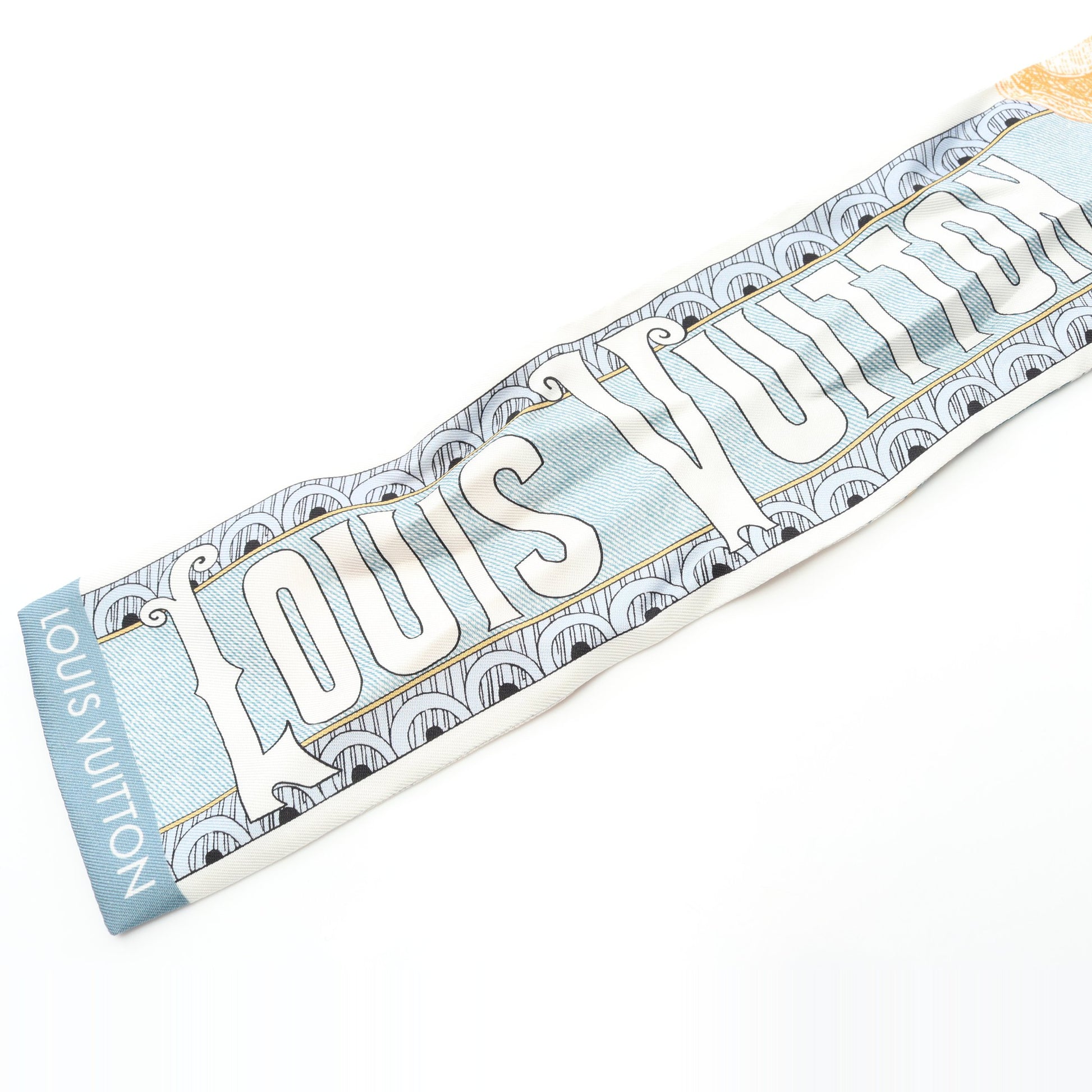 バンドー モノグラム スカーフ シルク ブルーグレー マルチカラー ルイヴィトン 財布・小物 LOUIS VUITTON