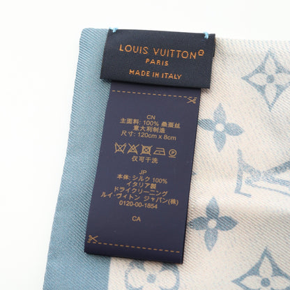 バンドー モノグラム スカーフ シルク ブルーグレー マルチカラー ルイヴィトン 財布・小物 LOUIS VUITTON