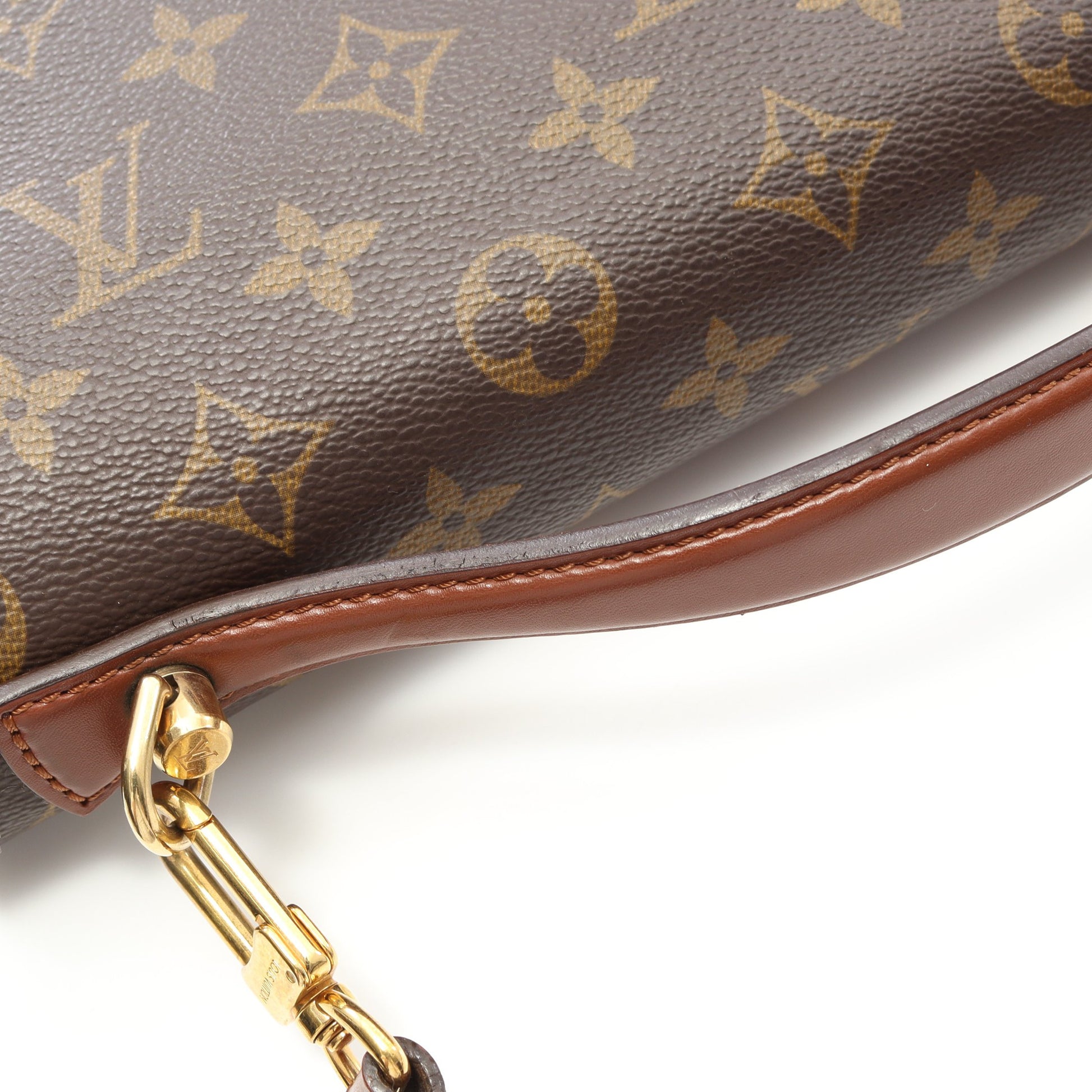 モンソー モノグラム ハンドバッグ PVC レザー ブラウン 2WAY ルイヴィトン バッグ LOUIS VUITTON