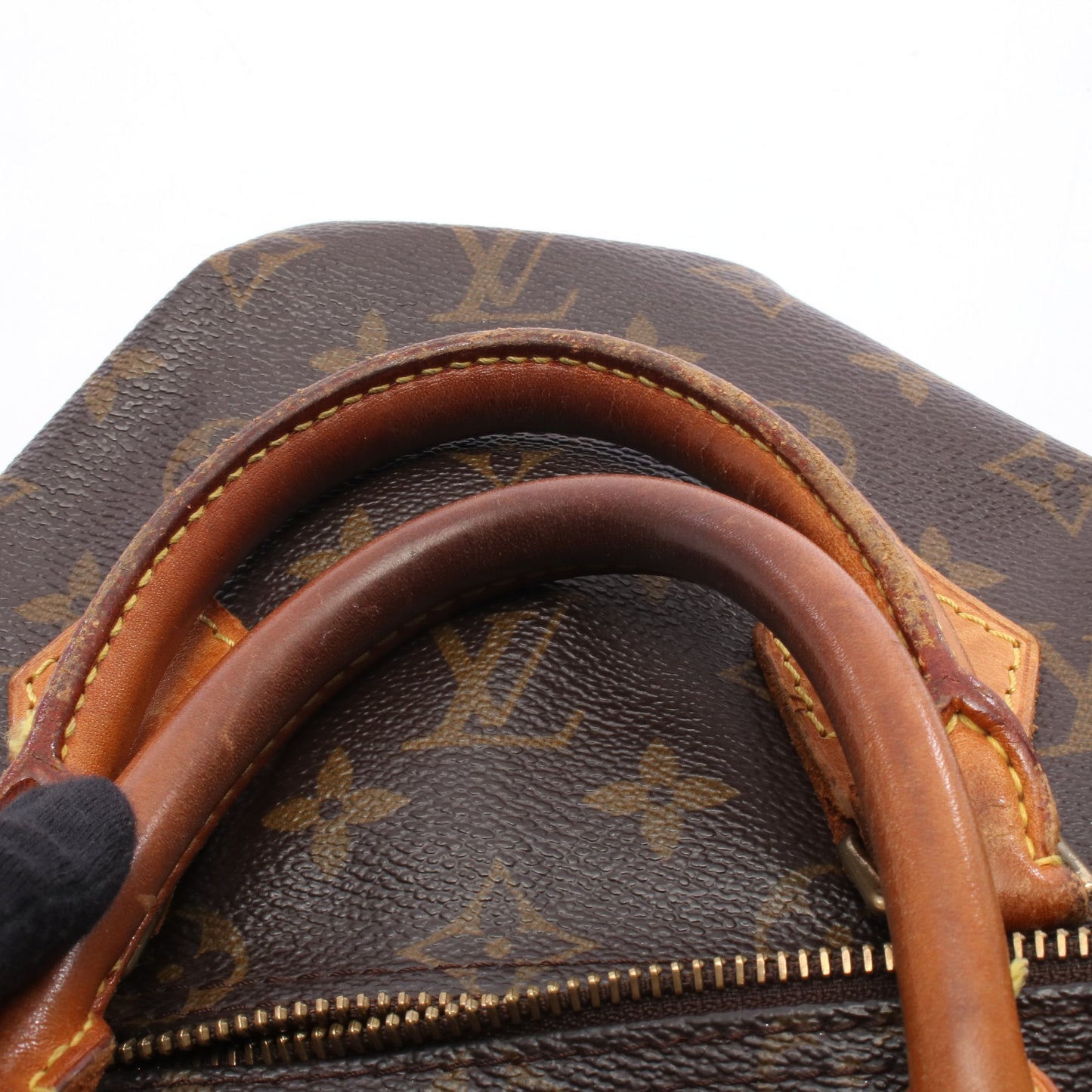 スピーディ25 モノグラム ハンドバッグ PVC レザー ブラウン ルイヴィトン バッグ LOUIS VUITTON