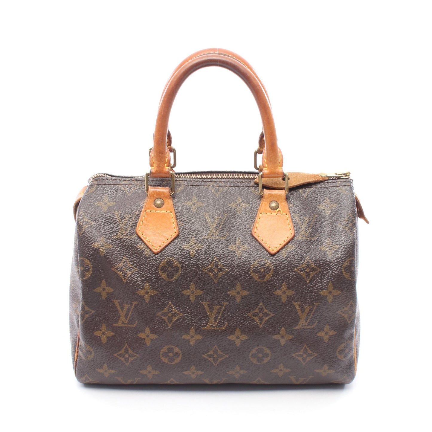 スピーディ25 モノグラム ハンドバッグ PVC レザー ブラウン ルイヴィトン バッグ LOUIS VUITTON