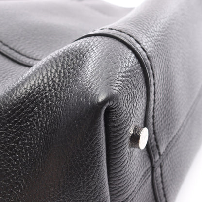ダブルT ショッピングバッグ ワンショルダーバッグ レザー ブラック 2WAY トッズ バッグ TOD'S