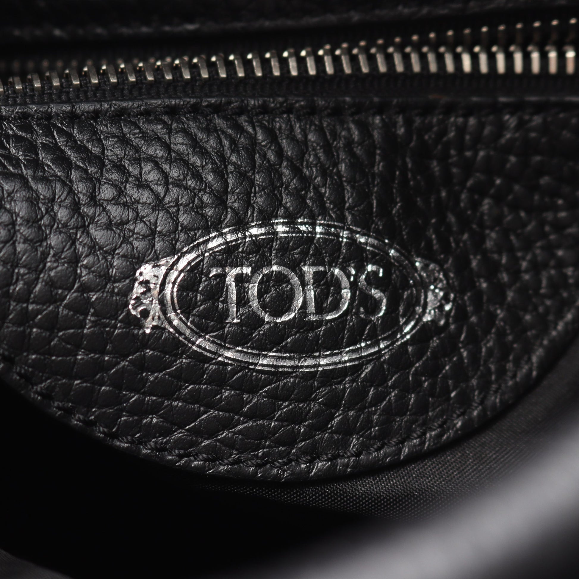 ダブルT ショッピングバッグ ワンショルダーバッグ レザー ブラック 2WAY トッズ バッグ TOD'S