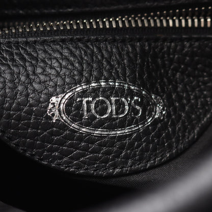 ダブルT ショッピングバッグ ワンショルダーバッグ レザー ブラック 2WAY トッズ バッグ TOD'S