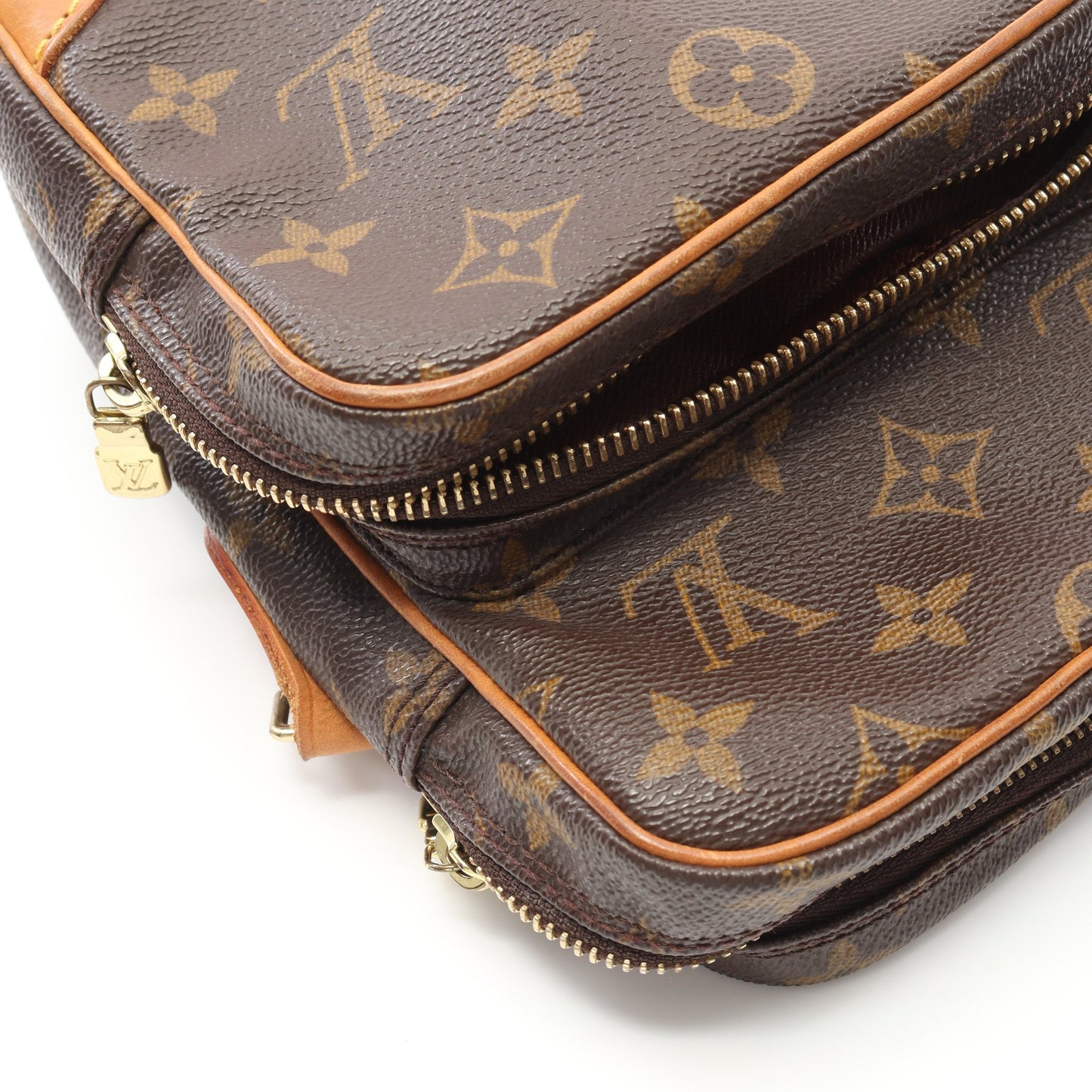 アマゾン モノグラム ショルダーバッグ PVC レザー ブラウン ルイヴィトン バッグ LOUIS VUITTON