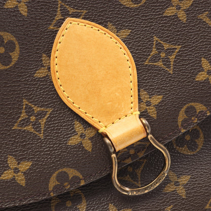 サンクルーGM モノグラム ショルダーバッグ PVC レザー ブラウン ルイヴィトン バッグ LOUIS VUITTON