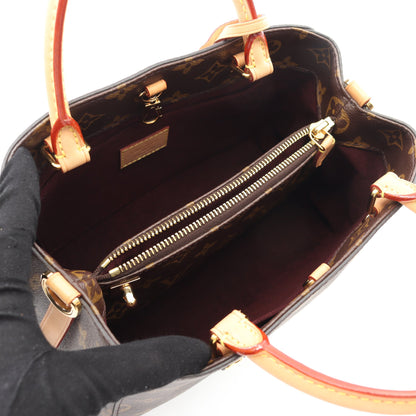 モンテーニュBB モノグラム ハンドバッグ PVC レザー ブラウン 2WAY ルイヴィトン バッグ LOUIS VUITTON