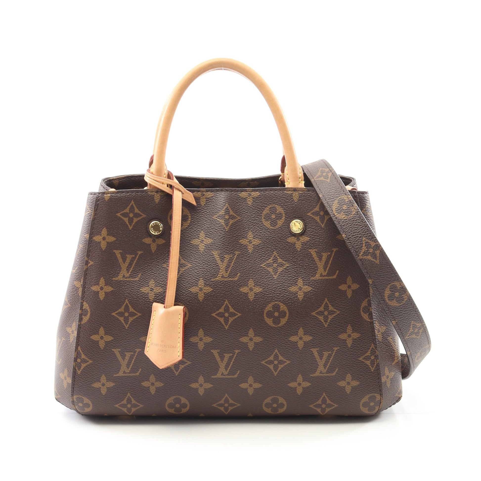モンテーニュBB モノグラム ハンドバッグ PVC レザー ブラウン 2WAY ルイヴィトン バッグ LOUIS VUITTON
