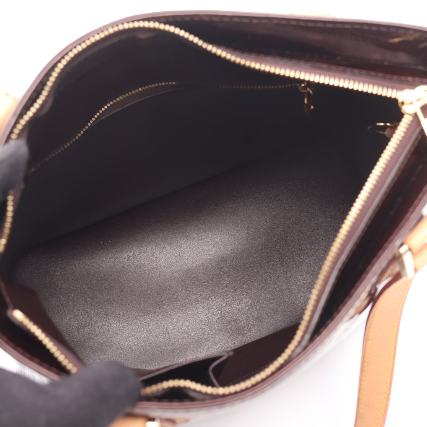 ヒューストン モノグラムヴェルニ アマラント ハンドバッグ レザー ダークパープル ルイヴィトン バッグ LOUIS VUITTON