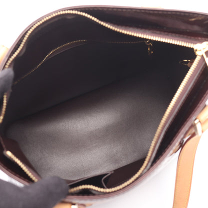 ヒューストン モノグラムヴェルニ アマラント ハンドバッグ レザー ダークパープル ルイヴィトン バッグ LOUIS VUITTON