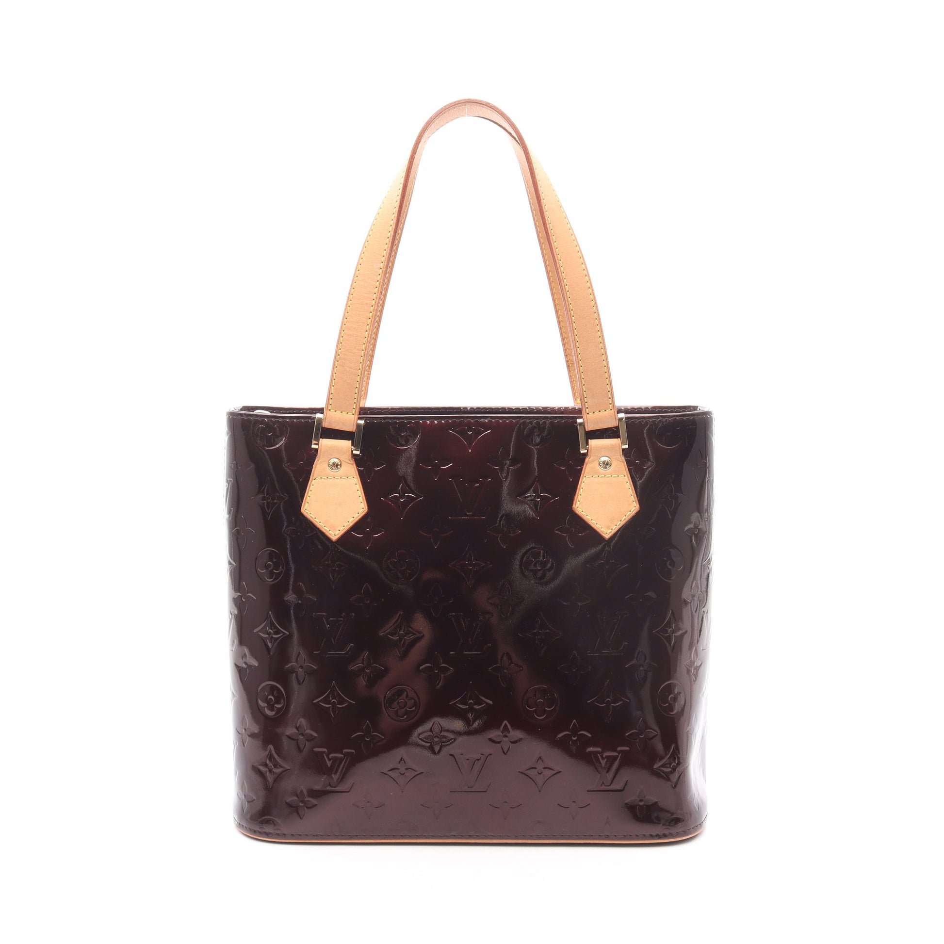 ヒューストン モノグラムヴェルニ アマラント ハンドバッグ レザー ダークパープル ルイヴィトン バッグ LOUIS VUITTON