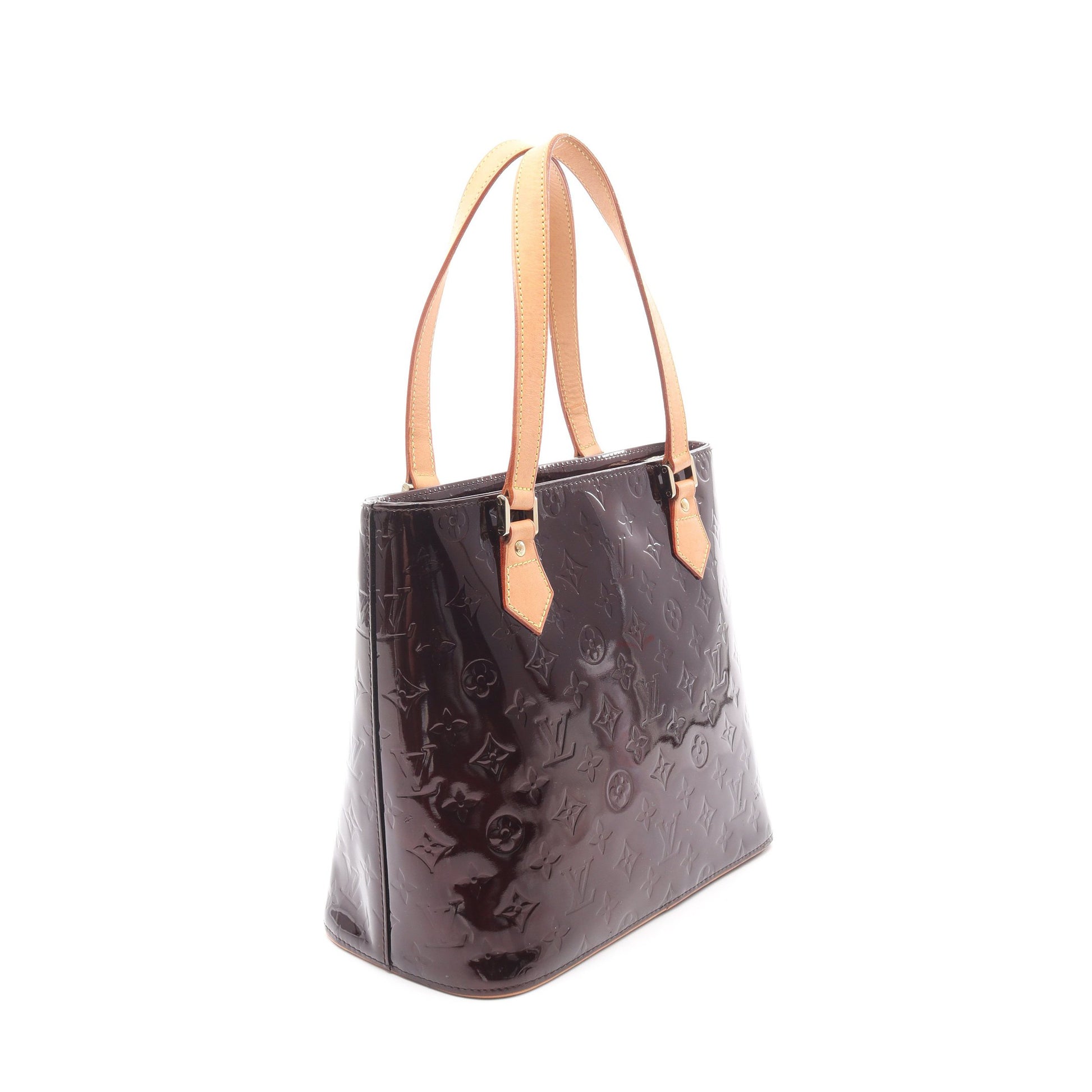 ヒューストン モノグラムヴェルニ アマラント ハンドバッグ レザー ダークパープル ルイヴィトン バッグ LOUIS VUITTON