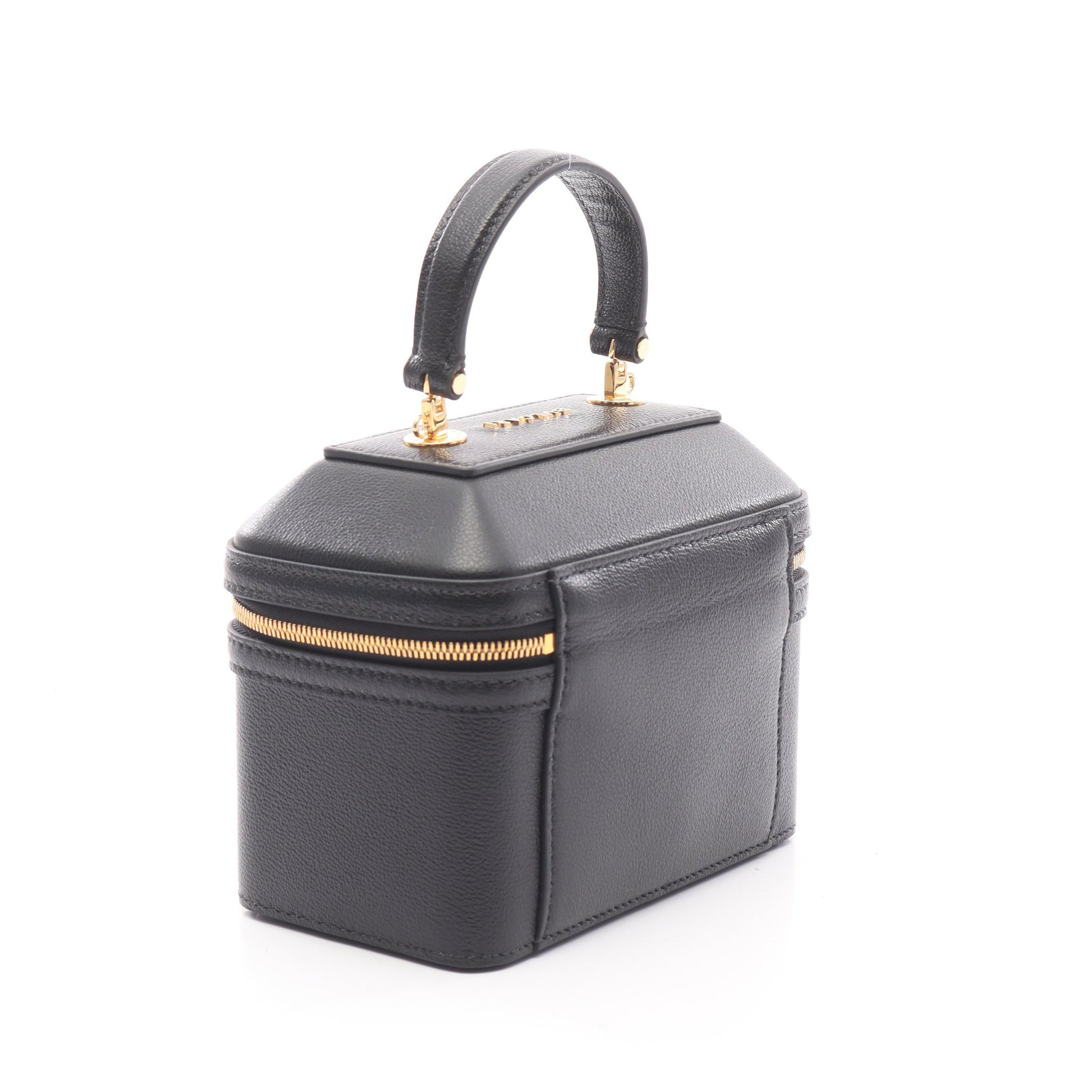 セルペンティ バニティ ハンドバッグ バニティバッグ レザー ブラック 2WAY ブルガリ バッグ BVLGARI