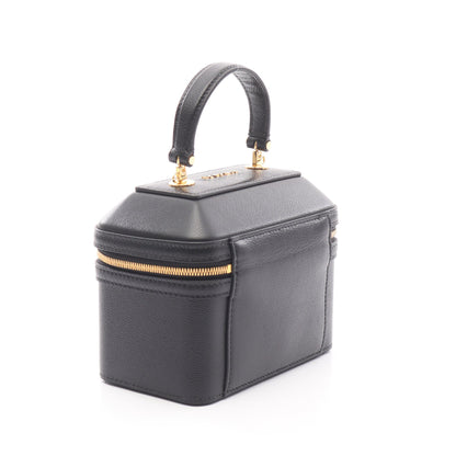 セルペンティ バニティ ハンドバッグ バニティバッグ レザー ブラック 2WAY ブルガリ バッグ BVLGARI