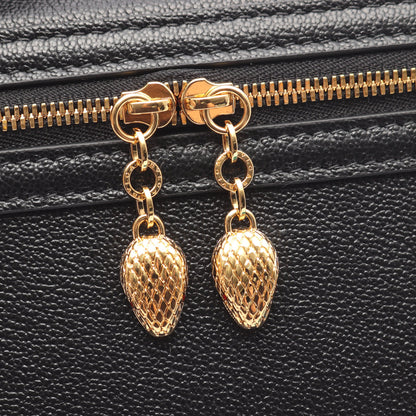 セルペンティ バニティ ハンドバッグ バニティバッグ レザー ブラック 2WAY ブルガリ バッグ BVLGARI