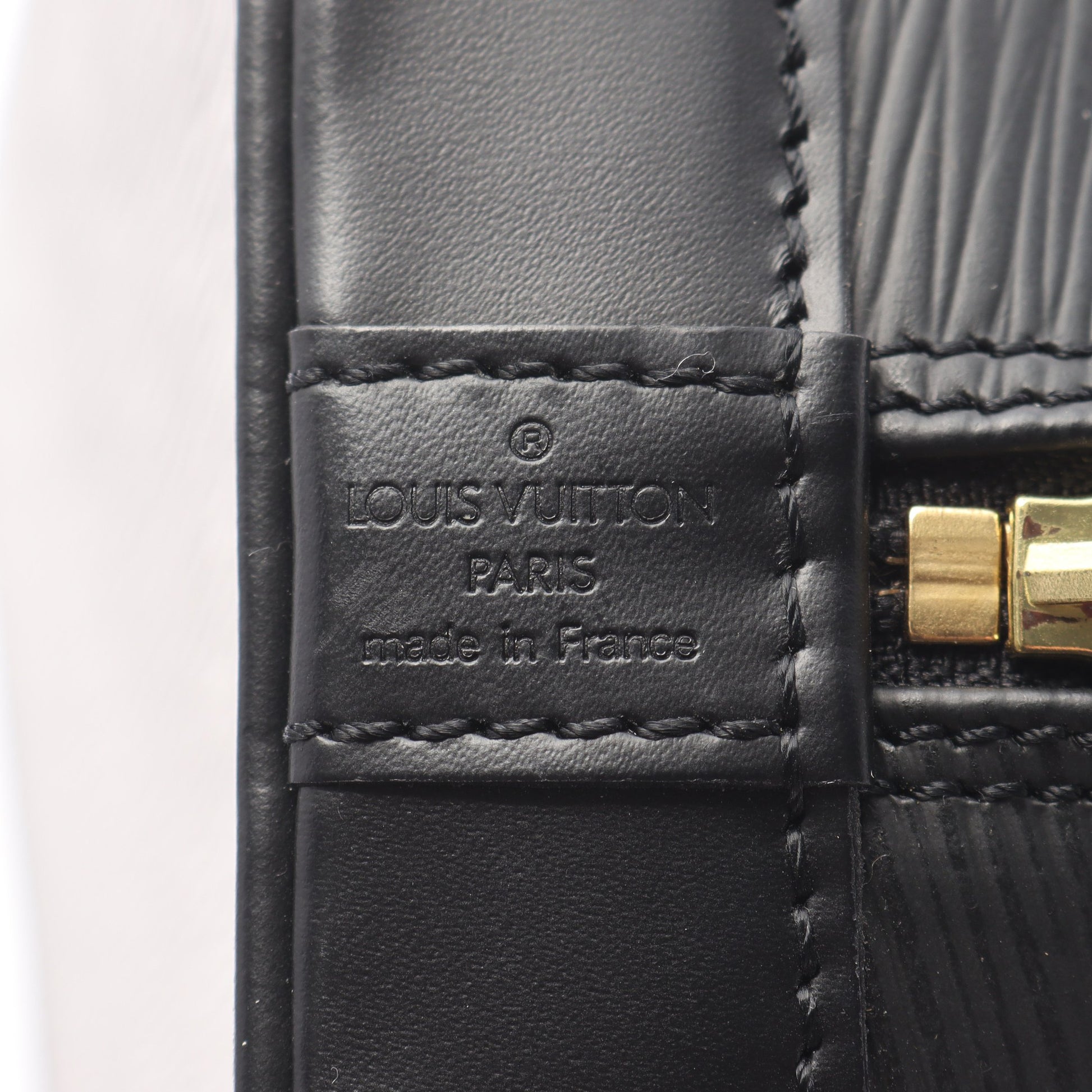 アルマ エピ ノワール ハンドバッグ レザー ブラック ルイヴィトン バッグ LOUIS VUITTON