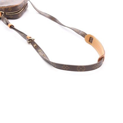 ダヌーブ モノグラム ショルダーバッグ PVC レザー ブラウン ルイヴィトン バッグ LOUIS VUITTON