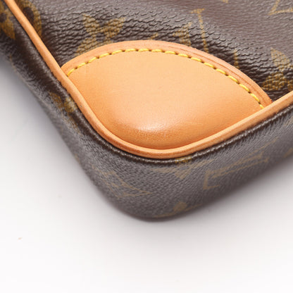 ダヌーブ モノグラム ショルダーバッグ PVC レザー ブラウン ルイヴィトン バッグ LOUIS VUITTON