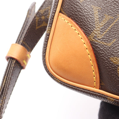 ダヌーブ モノグラム ショルダーバッグ PVC レザー ブラウン ルイヴィトン バッグ LOUIS VUITTON