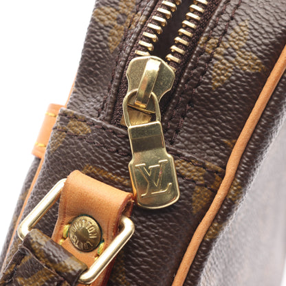 ダヌーブ モノグラム ショルダーバッグ PVC レザー ブラウン ルイヴィトン バッグ LOUIS VUITTON