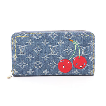 LOUIS VUITTON × 村上隆 ジッピーウォレット モノグラムチェリーデニム 