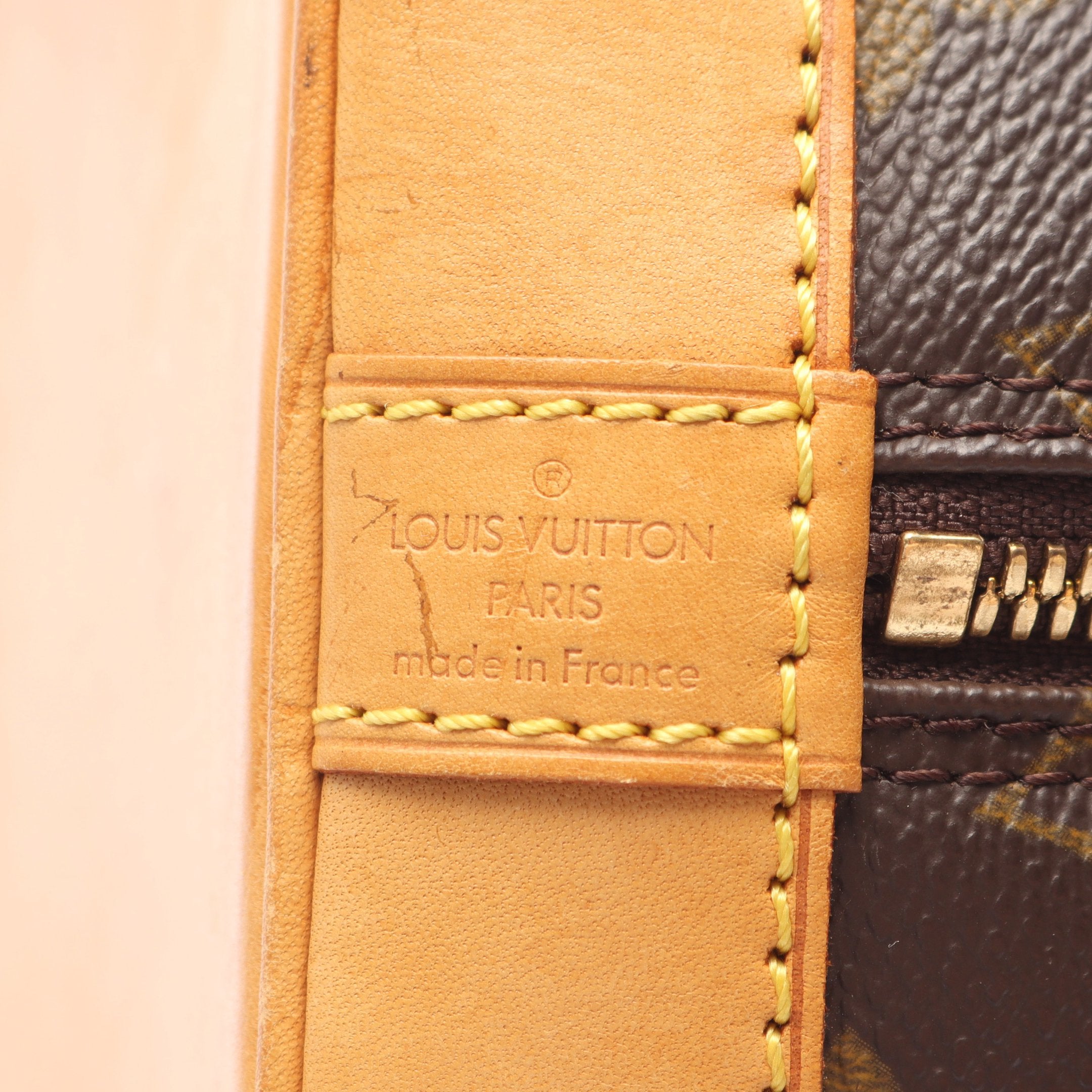 アルマPM モノグラム ハンドバッグ PVC レザー ブラウン ルイヴィトン