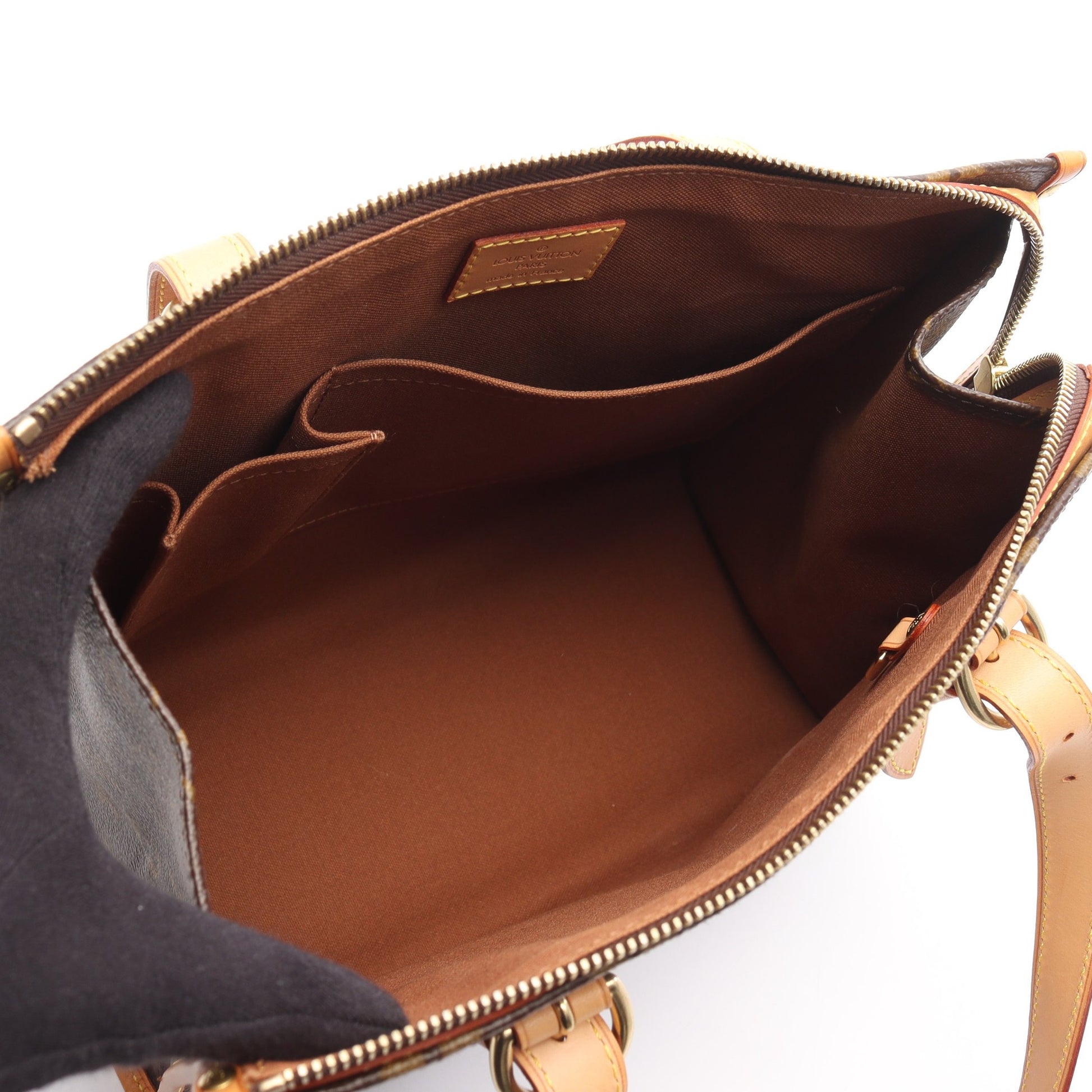 ポパンクール オ モノグラム ショルダーバッグ トートバッグ PVC レザー ブラウン ルイヴィトン バッグ LOUIS VUITTON