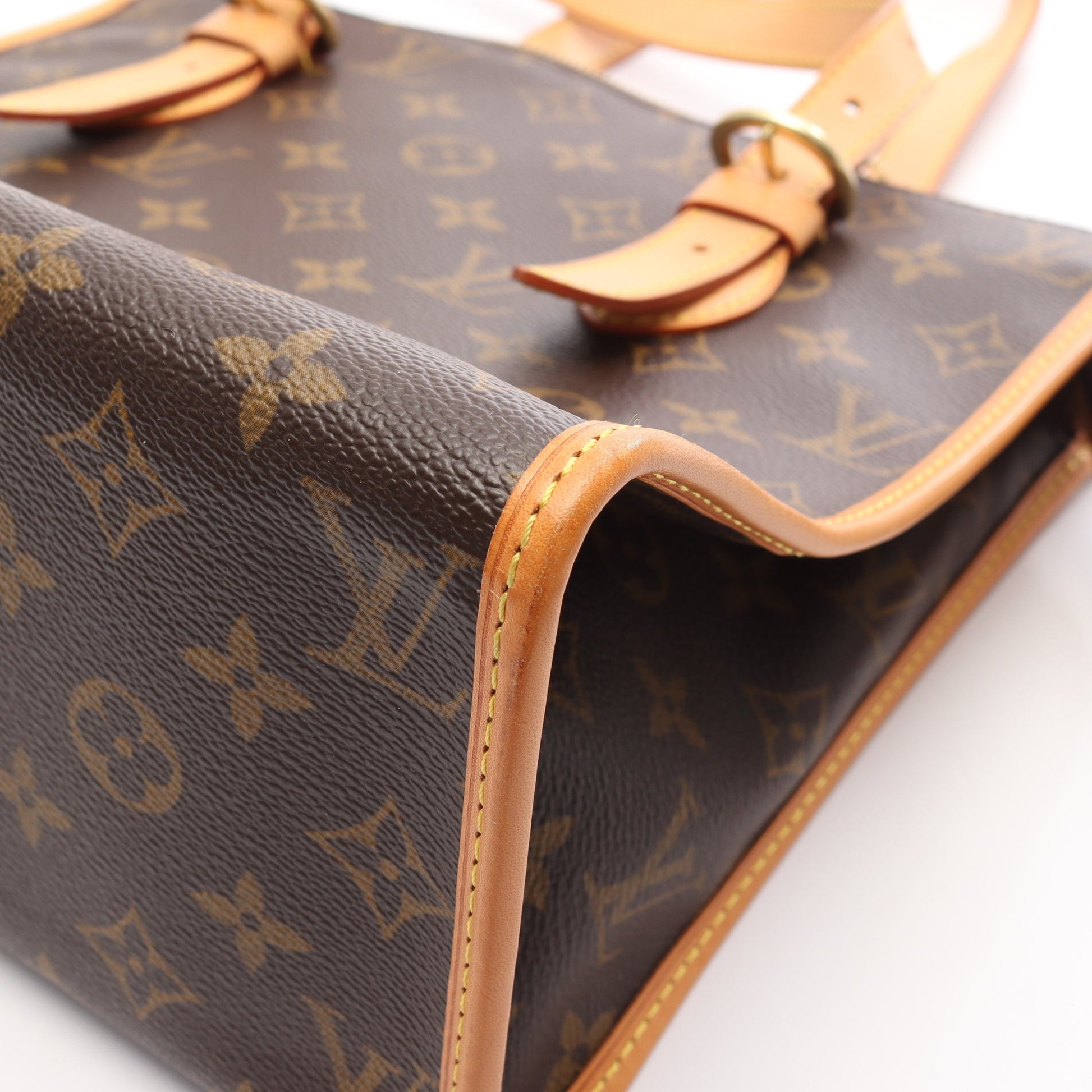 ポパンクール オ モノグラム ショルダーバッグ トートバッグ PVC レザー ブラウン ルイヴィトン バッグ LOUIS VUITTON